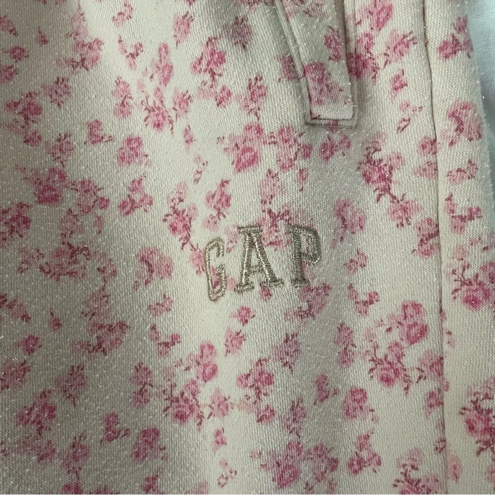 GAP x loveshackfancy LARGE Floral Jogger Sweatpants Girls Pink kids